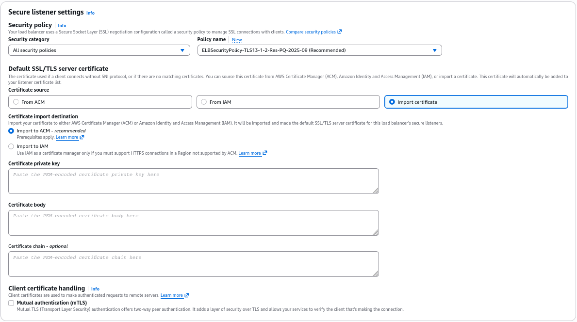 ALB HTTPS Listener