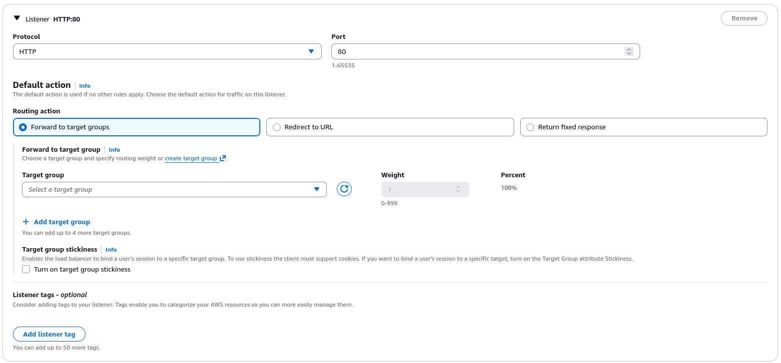 Configure ALB Listeners and Target Groups