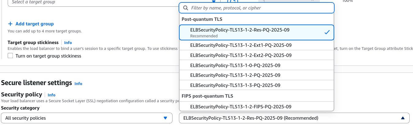 ALB Security Policy