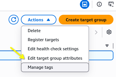 Edit Target Group Attributes