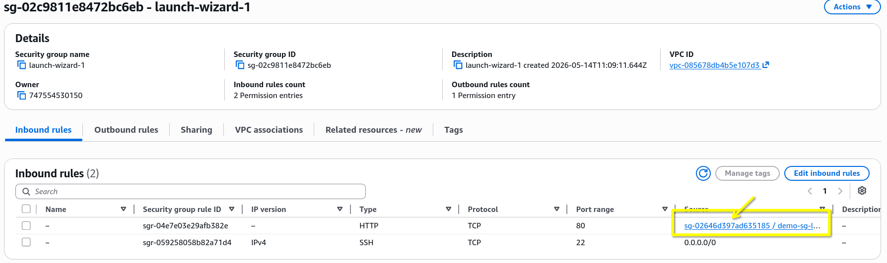 ALB Security Group Pattern