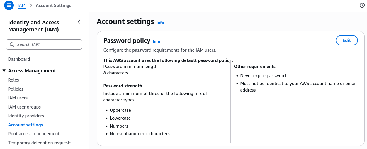 Password Policy