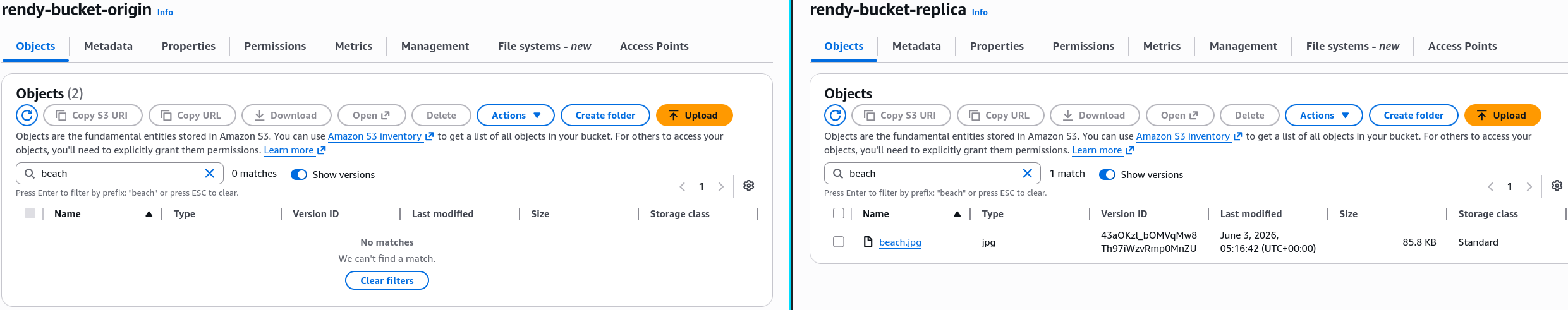 Permanent Delete Replication