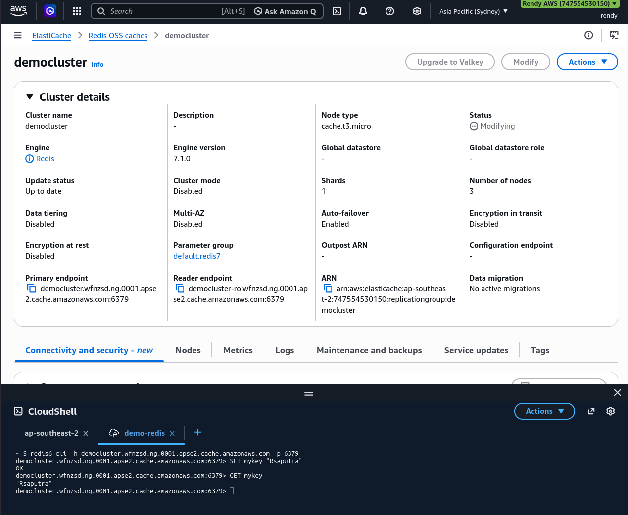 Redis Cluster Creation