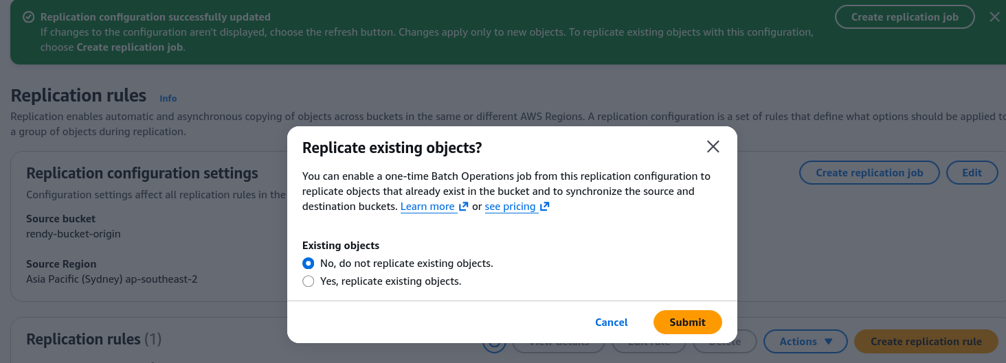 Replicate existing objects prompt