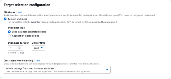 Stickiness Settings
